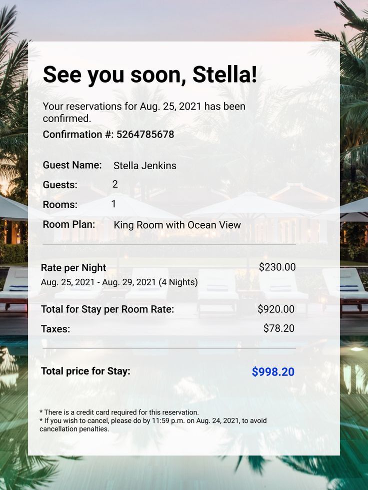 Reservation UX